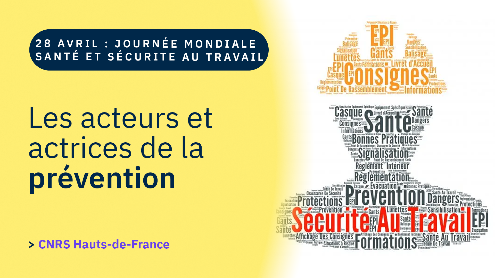 Pour un environnement professionnel sûr et sain, il existe différentes facettes, acteurs et actrices de la sécurité et de la santé au travail au CNRS Hauts-de-France