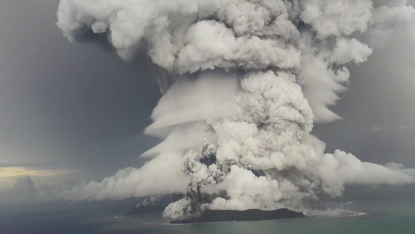 Hunga Tonga eruption (@ Tonga Geological Survey) 