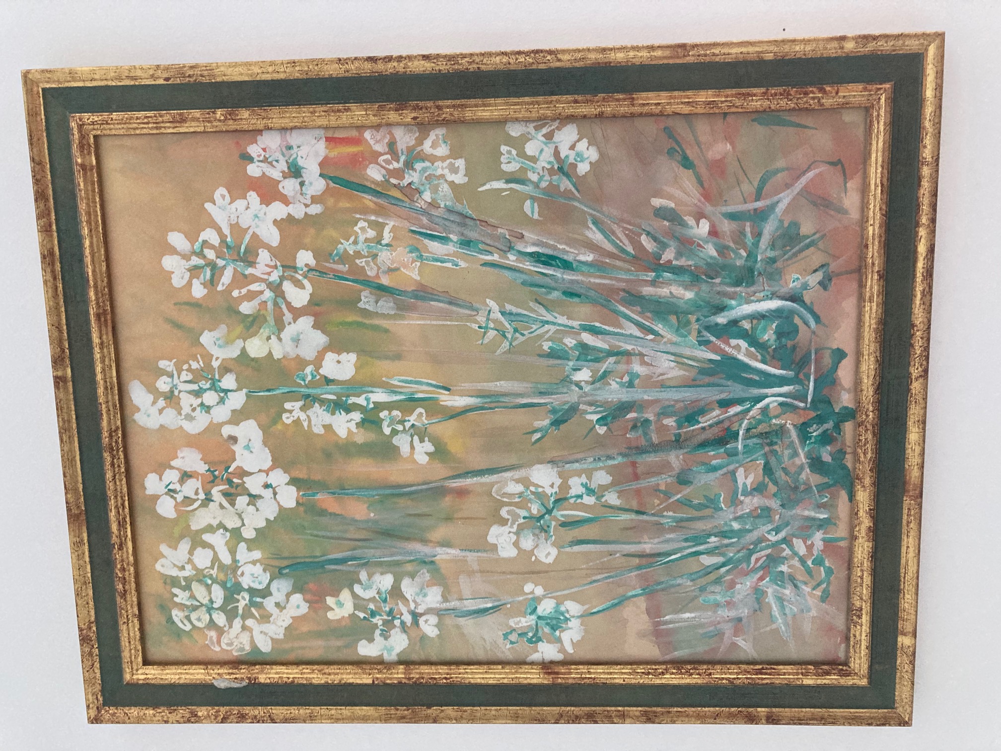 Tableau de cardamines blanches